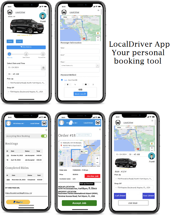Your personal ride booking system – LocalDriver App