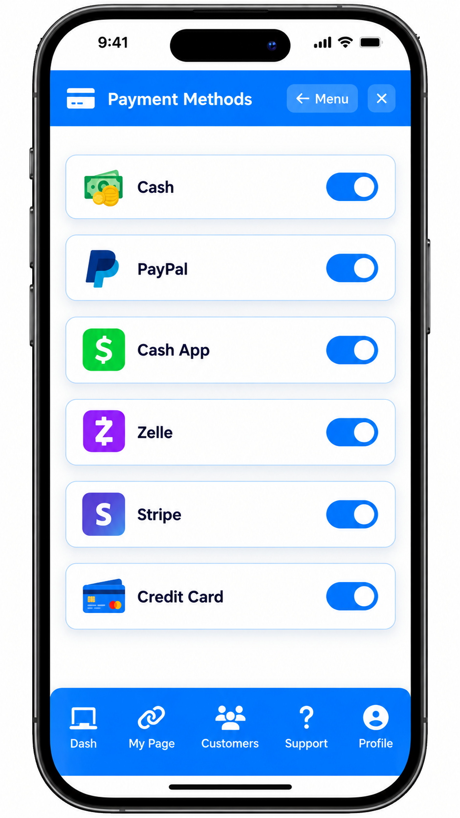 Payment methods